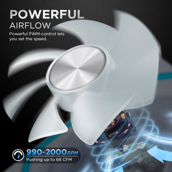 Asiahorse DAWN 120mm ARGB PWM Case Fan Daisy Chain Low Noise