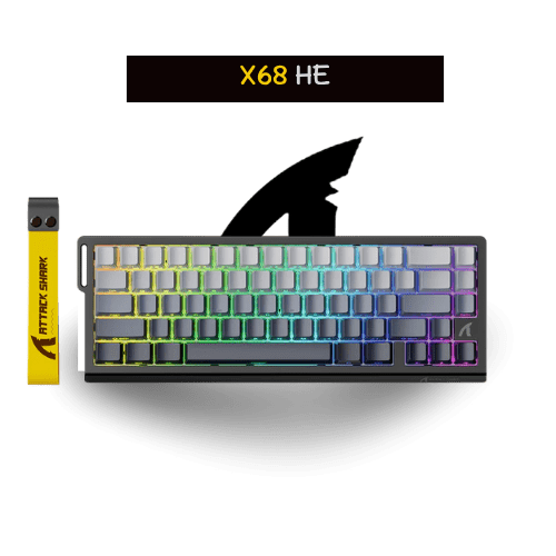 ATTACK SHARK X68 HE gray gradient