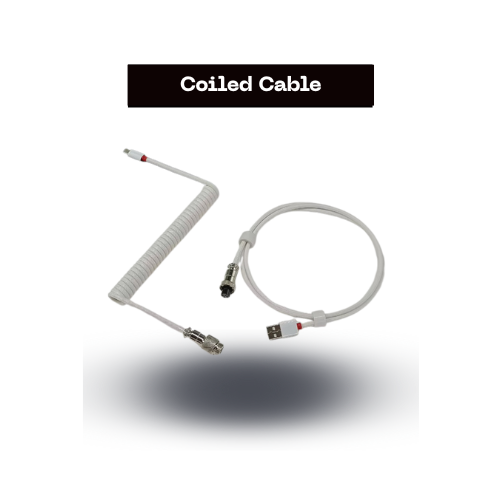 Premium Coiled Cable for Keyboards – 1K Polling Rate Support