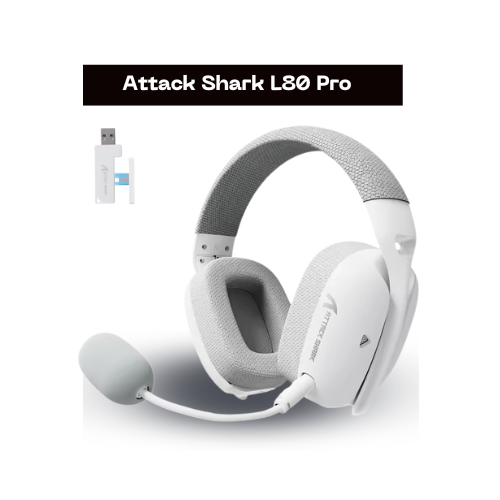 White L80 Pro Wireless Gaming Headset  Attack Shark