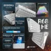 ATTACK SHARK R68 HE Ice Ninja Forged Carbon Gaming Keyboard – Rapid Trigger, Magnetic Switches, 8K