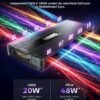715fAj9ynEL._SY500_ AsiaHorse UMBRA ARGB Hub – 10-Port 5V 3-Pin RGB Controller with DIY Lighting Effects & Dual-Zone Sync