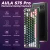 AULA S75 PRO Tri-Mode Mechanical Gaming Keyboard – 80 Keys, Hot-Swappable, TFT Screen