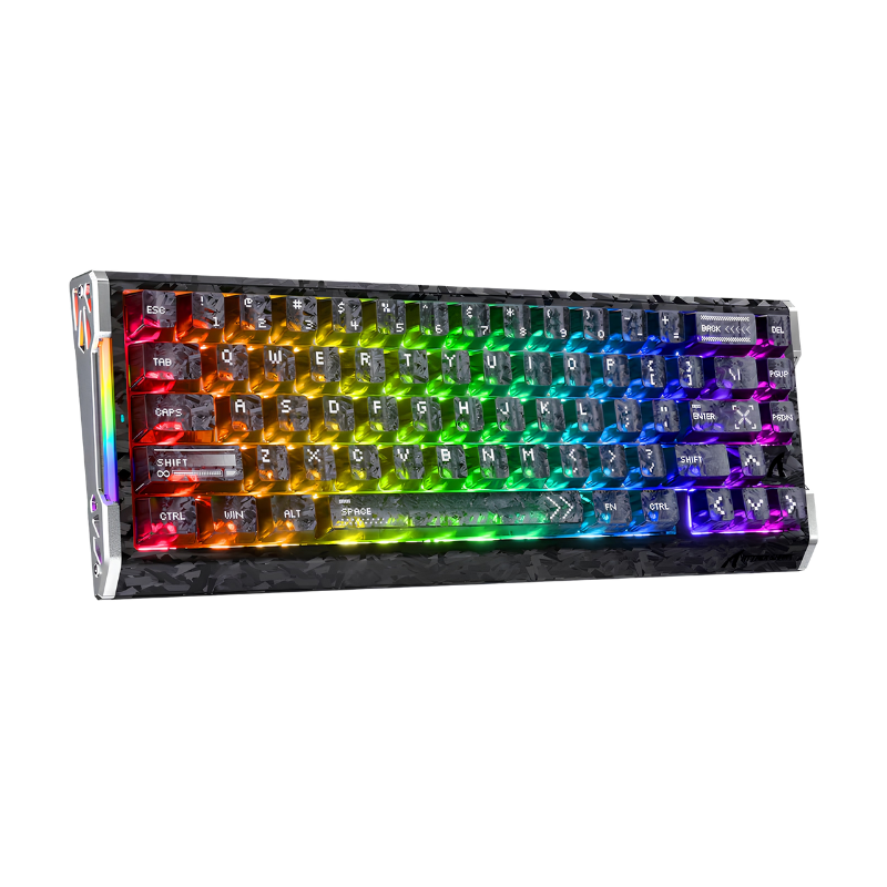 Attack Shark R68 HE carbon fiber magnetic mechanical keyboard with RGB backlighting
